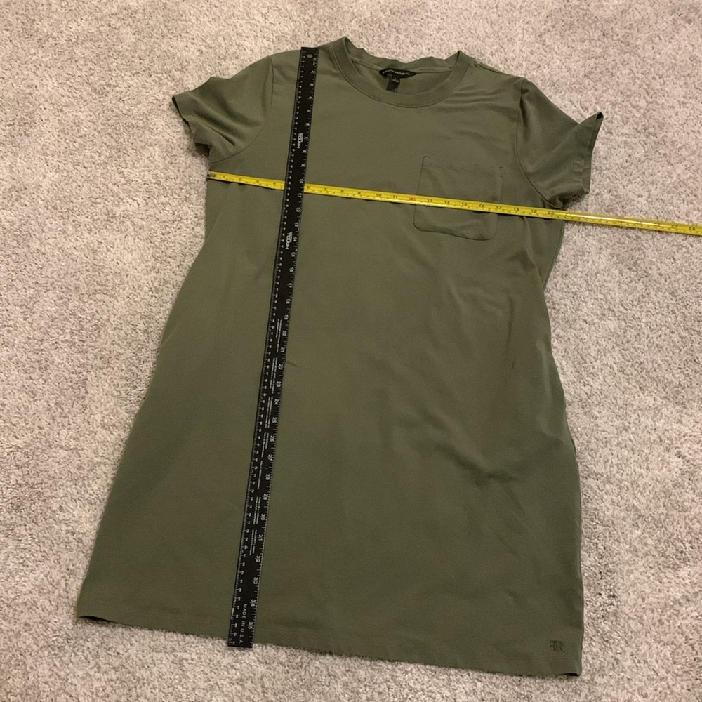 Banana Republic Green T-shirt dress size large w/ pockets - Picture 13 of 17